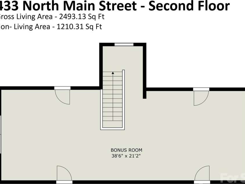 433 Main Street, Mocksville, NC 27028.  MLS# CAR4423506, YatesRealty ID 51141. Bonus room/4th bedroom