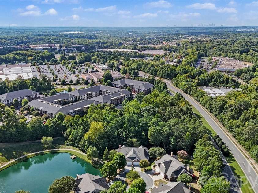 2604 Bellasera Way, Matthews, NC 28105.  MLS# CAR4425096, YatesRealty ID 51142. Aerial view of community