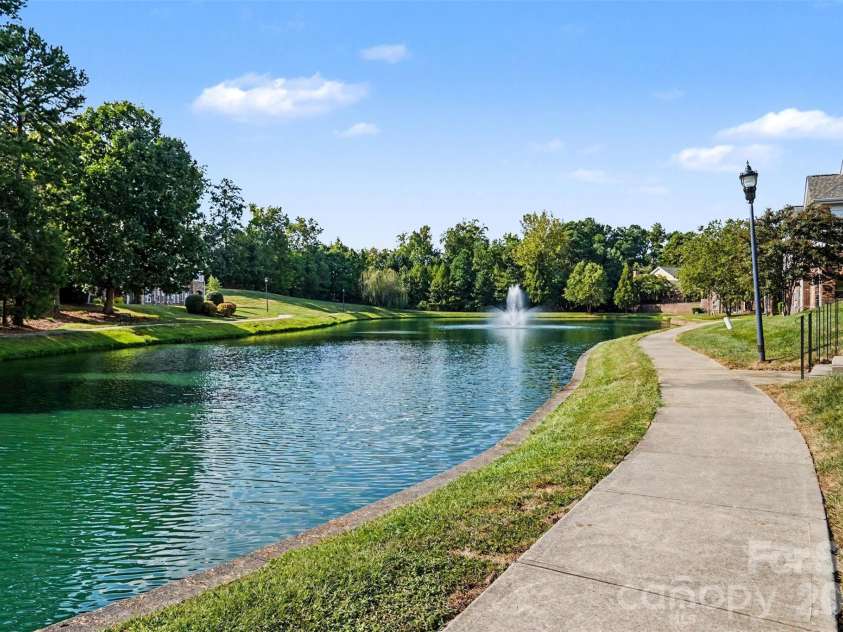 2604 Bellasera Way, Matthews, NC 28105.  MLS# CAR4425096, YatesRealty ID 51142. Community Pond