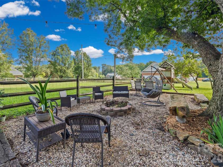 5517 Highway 218 Highway, Monroe, NC 28110.  MLS# CAR4425006, YatesRealty ID 51160. Fire Pit Area