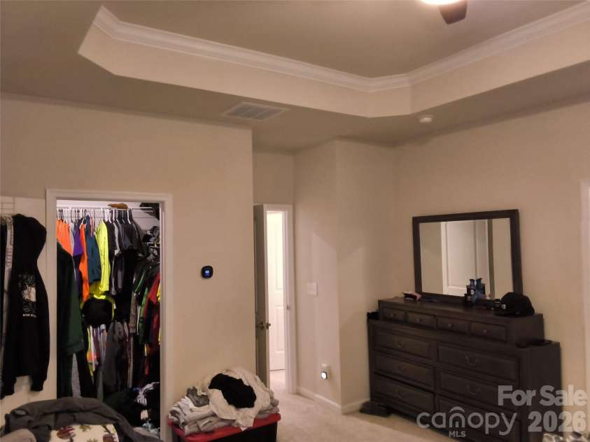 1205 May Apple Drive, Matthews, NC 28104.  MLS# CAR4425216, YatesRealty ID 51165. Primary Bedroom