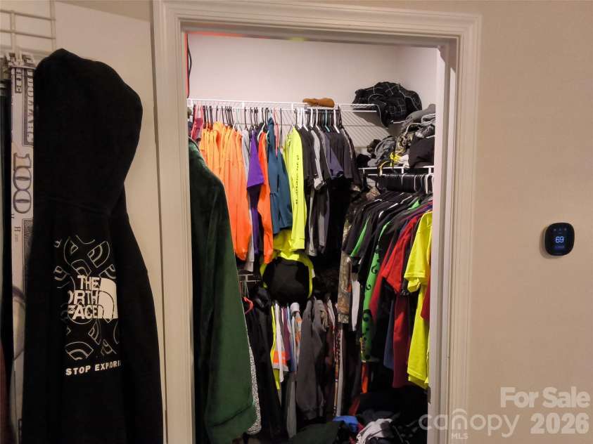 1205 May Apple Drive, Matthews, NC 28104.  MLS# CAR4425216, YatesRealty ID 51165. Primary closet
