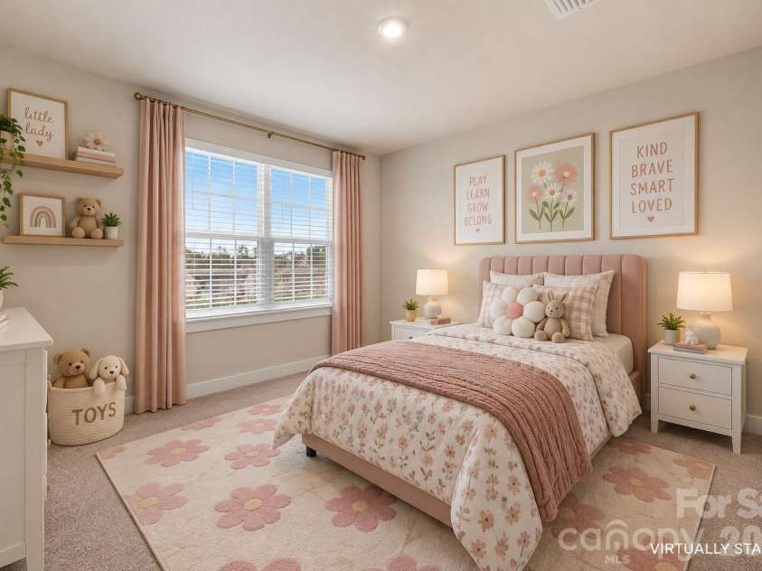 7004 Waterwheel Street, Concord, NC 28025.  MLS# CAR4417065, YatesRealty ID 51167. Virtually Staged Bedroom