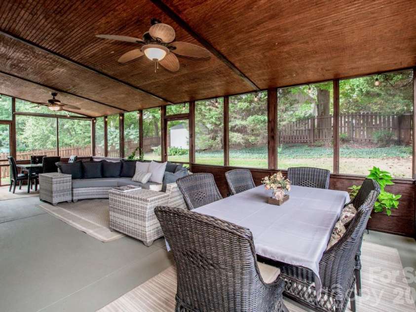 111 Comata Road, Mooresville, NC 28117.  MLS# CAR4423905, YatesRealty ID 51181. Oversize screen porch view 2