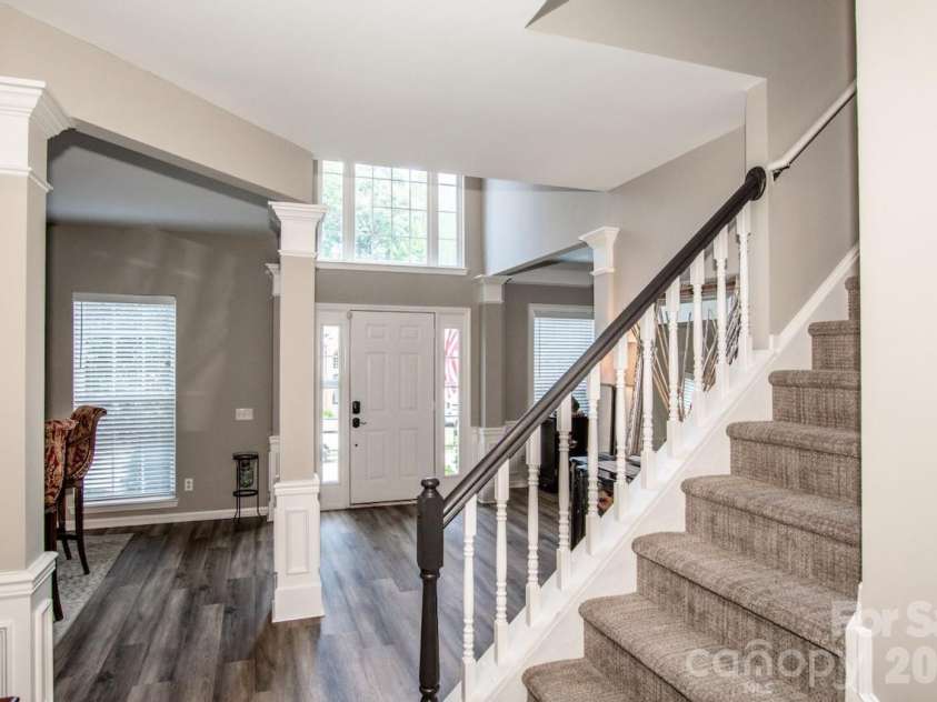111 Comata Road, Mooresville, NC 28117.  MLS# CAR4423905, YatesRealty ID 51181. Second floor stairway