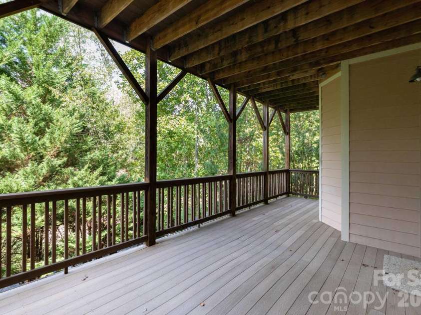 5 Meadowbrook Lane, Weaverville, NC 28787.  MLS# CAR4425213, YatesRealty ID 51199. Lower Level Deck
