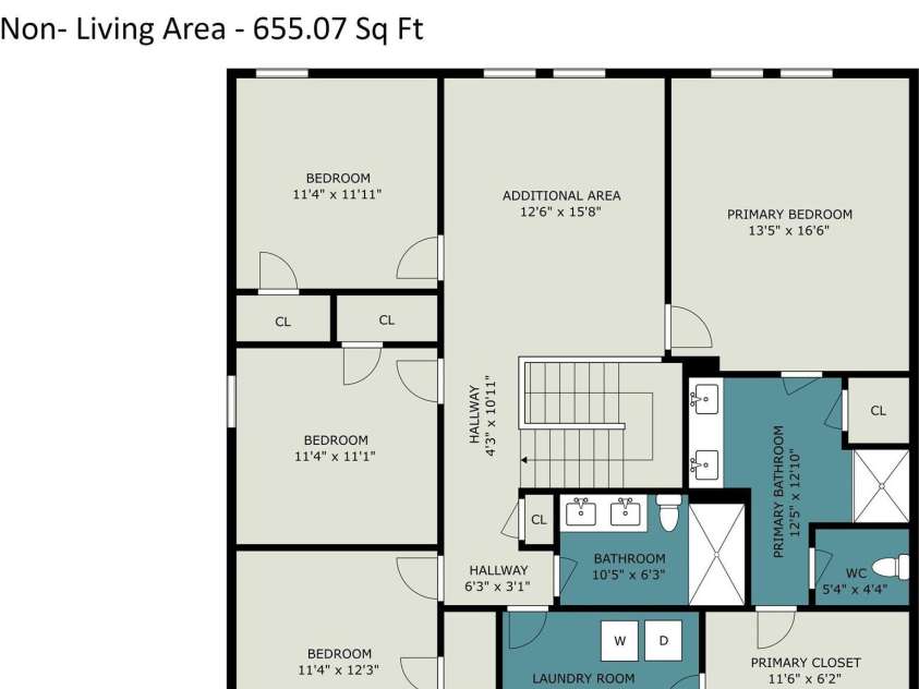 1623 Baymont Court, Stanley, NC 28164.  MLS# CAR4424072, YatesRealty ID 51244. Upper Floor layout