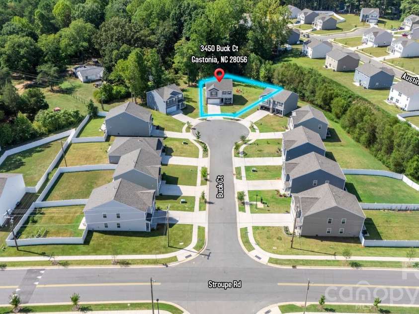 3450 Buck Court, Gastonia, NC 28056.  MLS# CAR4423222, YatesRealty ID 51250. 