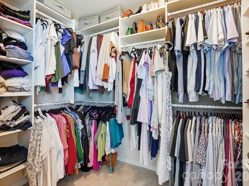 3224 Morgan Clark Road, Charlotte, NC 28208.  MLS# CAR4423182, YatesRealty ID 51257. Custom storage in primary bedroom closet