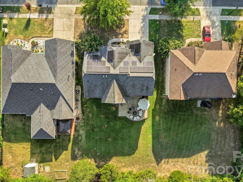 13439 Porter Creek Road, Charlotte, NC 28262.  MLS# CAR4418990, YatesRealty ID 51267. Back Yard Ariel