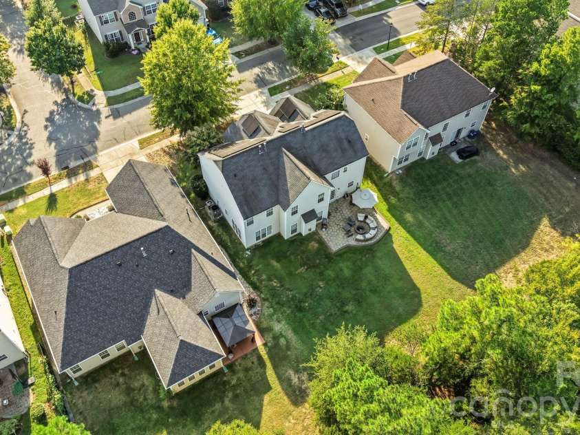 13439 Porter Creek Road, Charlotte, NC 28262.  MLS# CAR4418990, YatesRealty ID 51267. Back Yard Ariel
