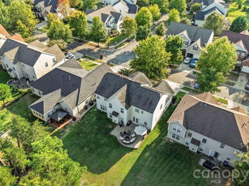 13439 Porter Creek Road, Charlotte, NC 28262.  MLS# CAR4418990, YatesRealty ID 51267. Backyard Ariel