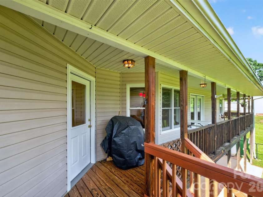 3105 Hunters Ridge Court, Morganton, NC 28655.  MLS# CAR4422506, YatesRealty ID 51274. Beautiful back deck.