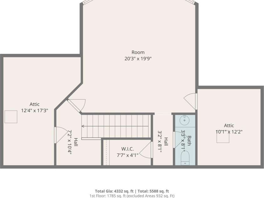 131 Reserve Lane, Indian Land, SC 29707.  MLS# CAR4417292, YatesRealty ID 51276. 3rd floor floorplan