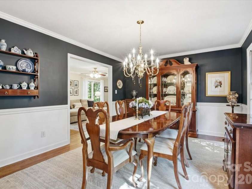 5138 Panhandle Circle, Matthews, NC 28104.  MLS# CAR4407389, YatesRealty ID 51282. Dining Room5138 Panhandle CirWeddington, NC 28104