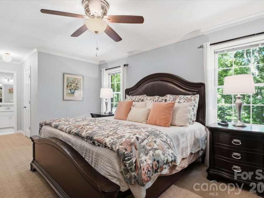 5138 Panhandle Circle, Matthews, NC 28104.  MLS# CAR4407389, YatesRealty ID 51282. Primary Suite with Two Closets5138 Panhandle CirWeddington, NC 28104