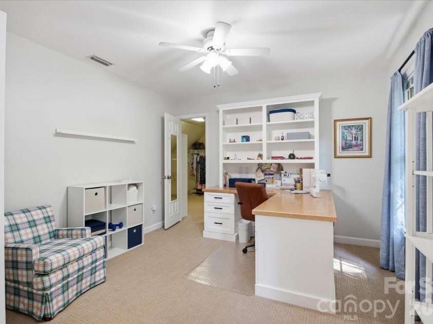 5138 Panhandle Circle, Matthews, NC 28104.  MLS# CAR4407389, YatesRealty ID 51282. Second Office with Giant Closet - Desk to be removed5138 Panhandle CirWeddington, NC 28104