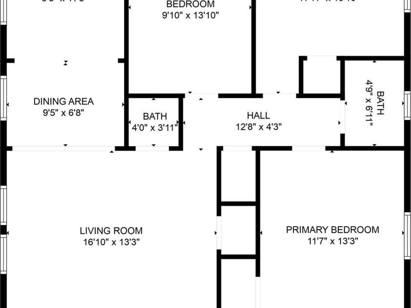 804 Rayon Street, Charlotte, NC 28216.  MLS# CAR4216209, YatesRealty ID 513. Floor Plan