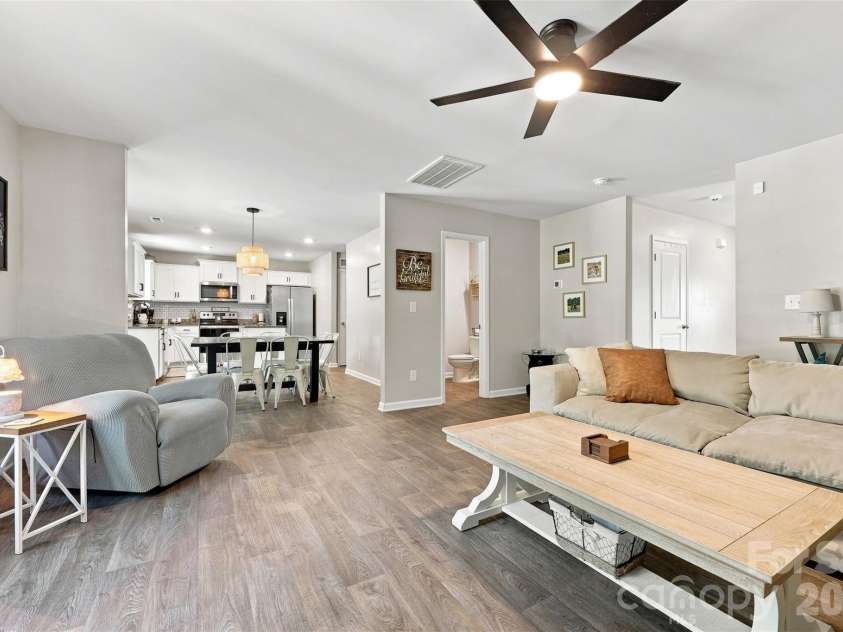 3103 Winesap Drive, Dallas, NC 28034.  MLS# CAR4425625, YatesRealty ID 51332. Great Room Opened to Kitchen