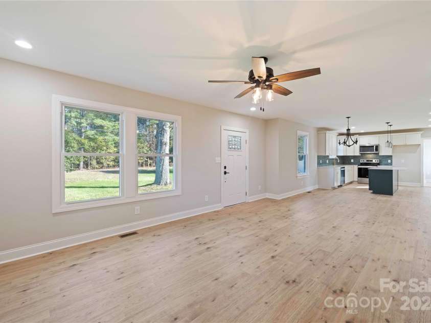 1816 Sulphur Springs Road, Shelby, NC 28152.  MLS# CAR4190451, YatesRealty ID 5136. LR, DR & Kitchen