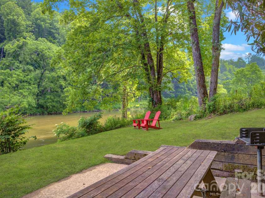 597 & 568 Auborn Trivette Road, Sugar Grove, NC 28679.  MLS# CAR4425755, YatesRealty ID 51372. Shared riverfront area.