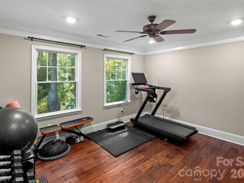 349 View Rock Lane, Hendersonville, NC 28791.  MLS# CAR4422786, YatesRealty ID 51384. Home gym/bedroom 5