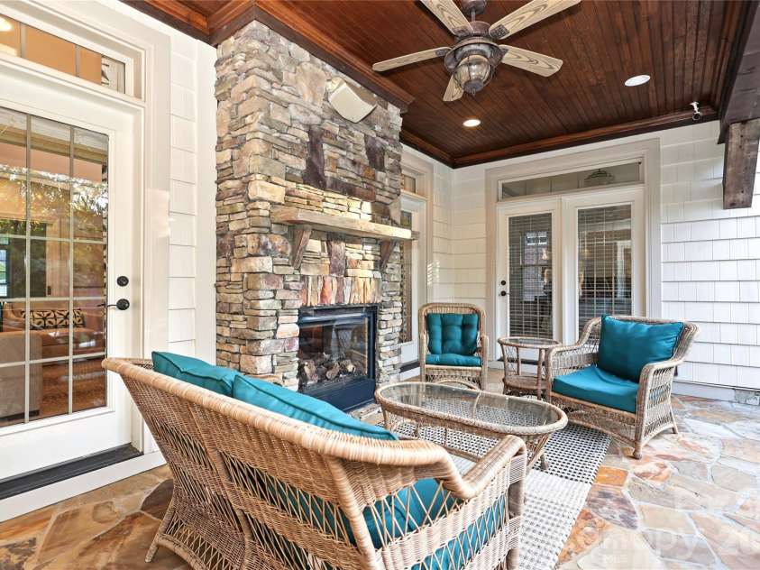 4934 Spalding Place, Charlotte, NC 28226.  MLS# CAR4423494, YatesRealty ID 51423. Back porch