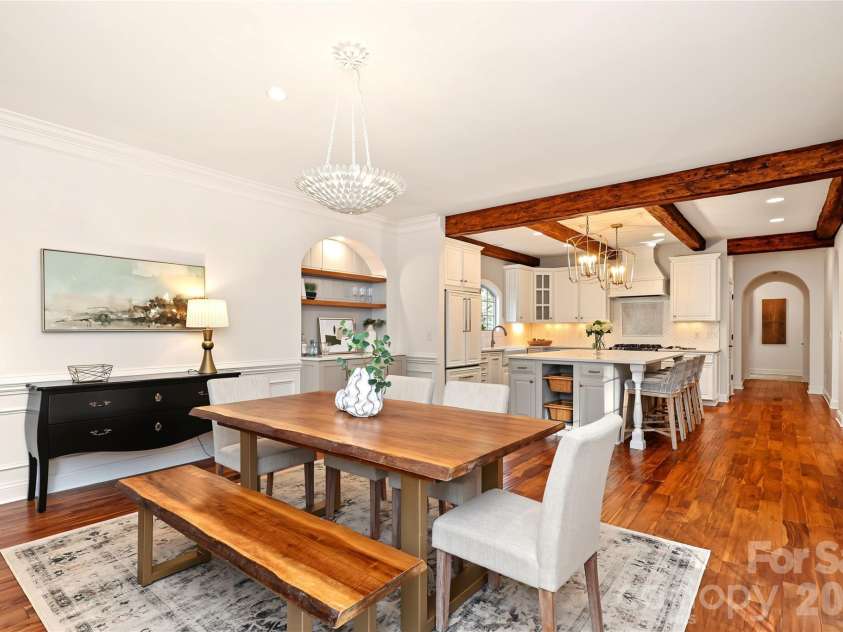 4934 Spalding Place, Charlotte, NC 28226.  MLS# CAR4423494, YatesRealty ID 51423. Dining Room and Kitchen