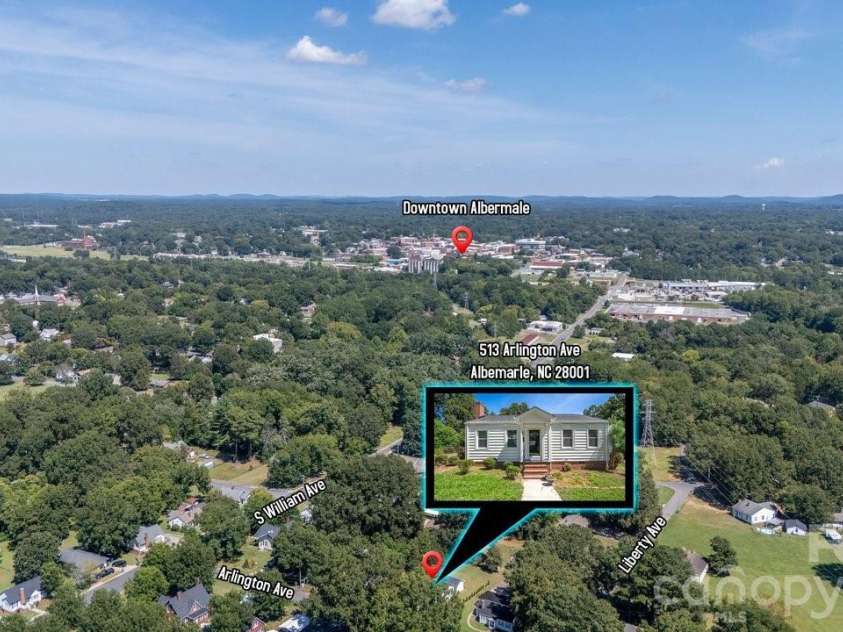 513 Arlington Avenue, Albemarle, NC 28001.  MLS# CAR4424465, YatesRealty ID 51429. 