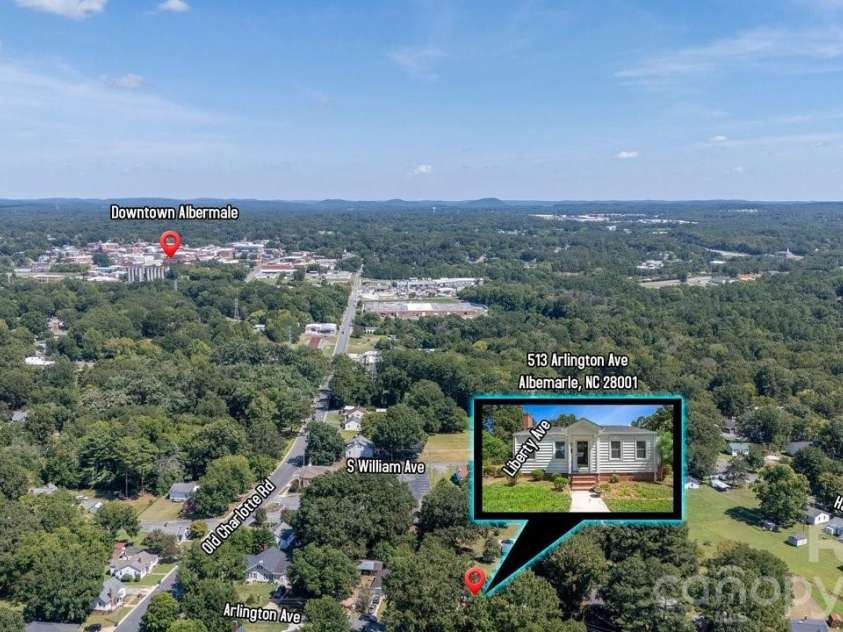 513 Arlington Avenue, Albemarle, NC 28001.  MLS# CAR4424465, YatesRealty ID 51429. 