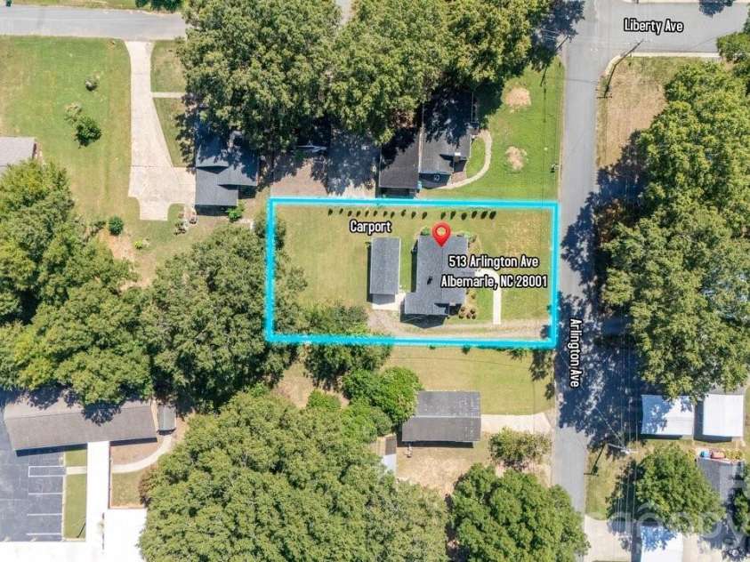 513 Arlington Avenue, Albemarle, NC 28001.  MLS# CAR4424465, YatesRealty ID 51429. 