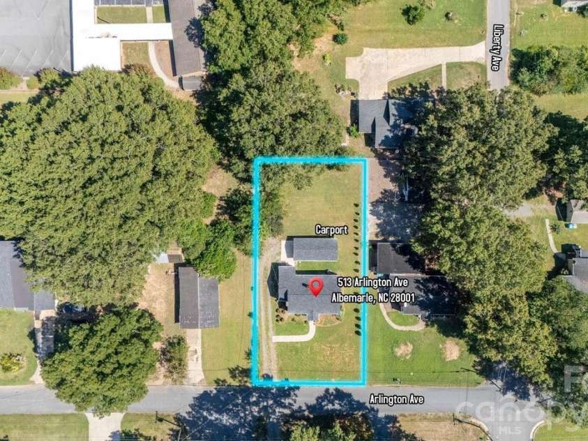 513 Arlington Avenue, Albemarle, NC 28001.  MLS# CAR4424465, YatesRealty ID 51429. 