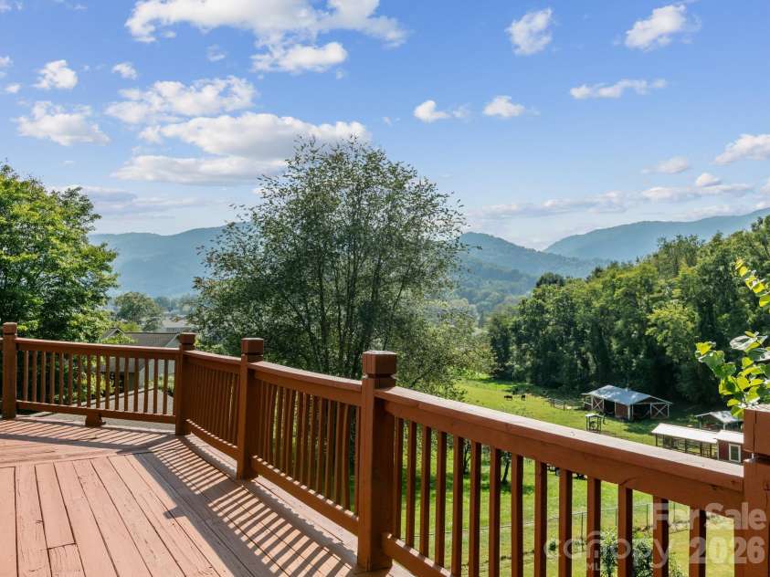 110 Medford Avenue, Waynesville, NC 28786.  MLS# CAR4424495, YatesRealty ID 51451. View form the Back Deck
