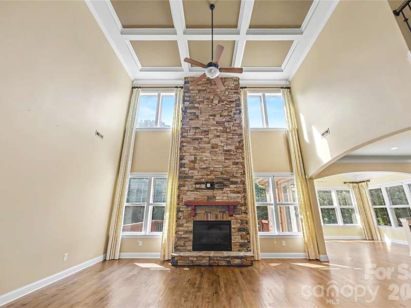 10735 Brandie Meadow Lane, Huntersville, NC 28078.  MLS# CAR4425793, YatesRealty ID 51454. Coffered ceiling with custom paint