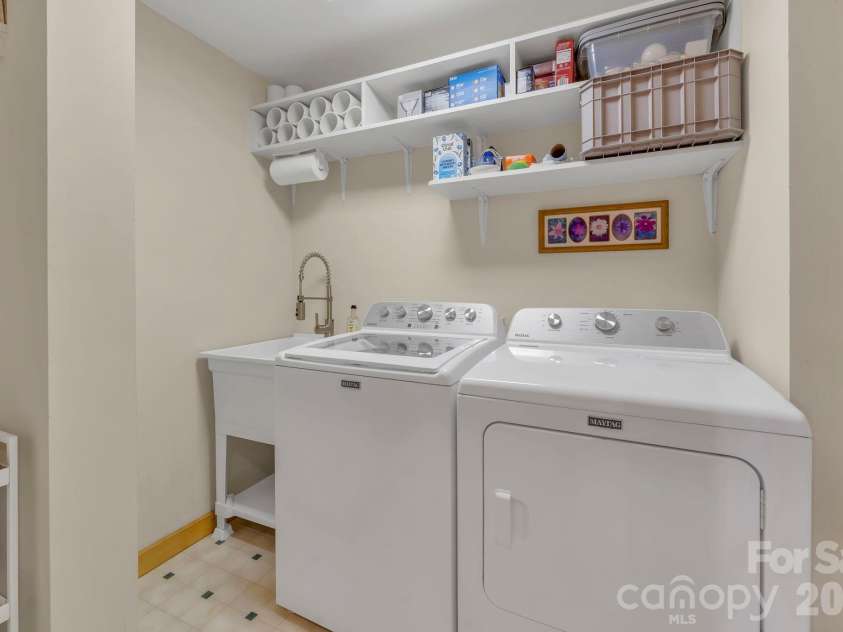 4880 Nightingale Lane, Lenoir, NC 28645.  MLS# CAR4423814, YatesRealty ID 51469. Lower-level laundry room (this room does not have a direct heat source)
