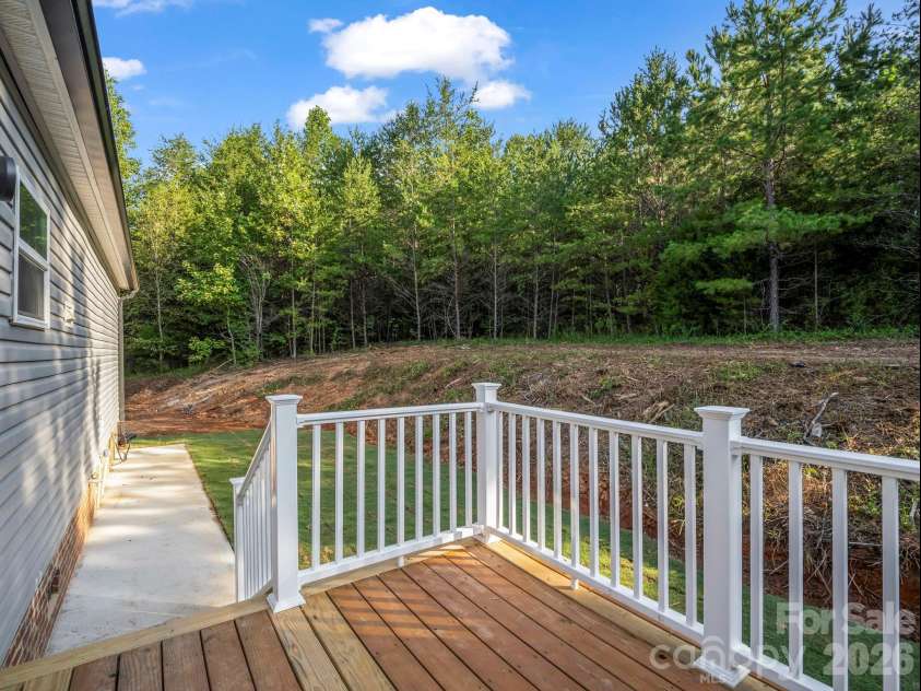 184 Crawford Hollow, Rutherfordton, NC 28139.  MLS# CAR4424597, YatesRealty ID 51486. Back Deck
