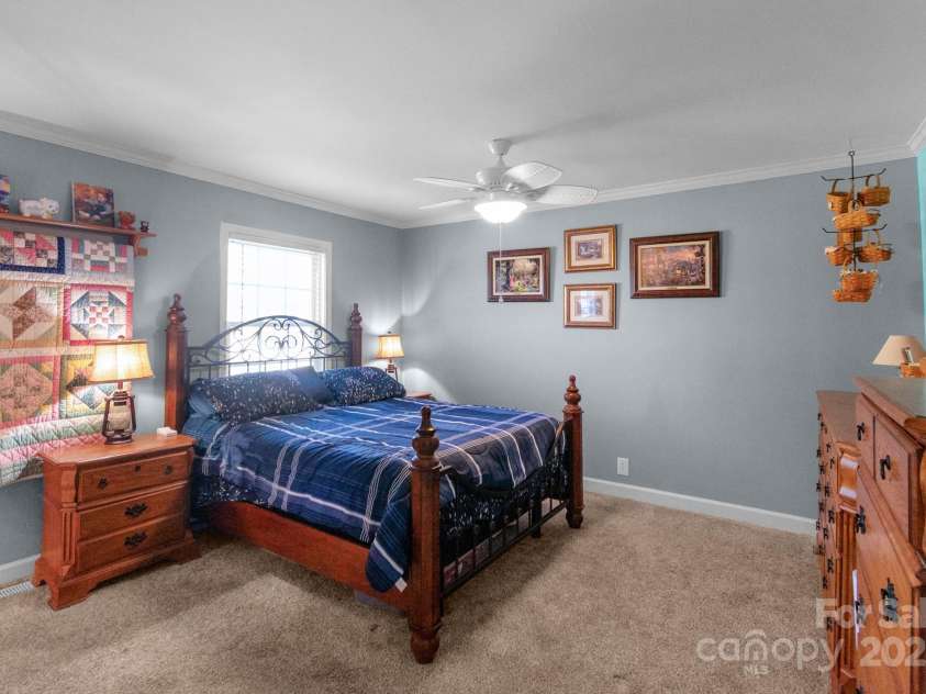 421 Tranquil Bay Circle, Norwood, NC 28128.  MLS# CAR4238311, YatesRealty ID 5150. Primary Bed