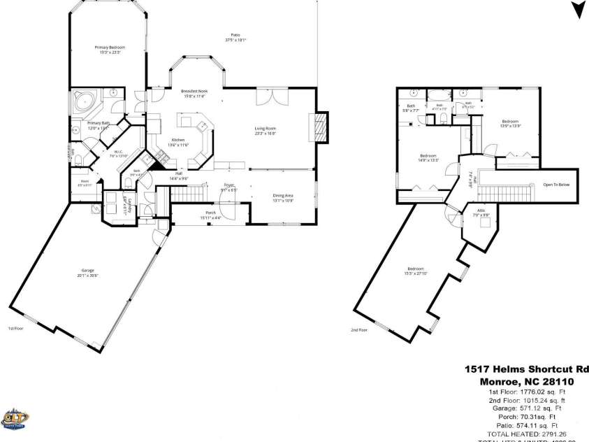 1517 Helms Short Cut Road, Monroe, NC 28112.  MLS# CAR4424290, YatesRealty ID 51519. 