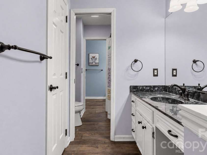 1517 Helms Short Cut Road, Monroe, NC 28112.  MLS# CAR4424290, YatesRealty ID 51519. Jack and jill bathroom