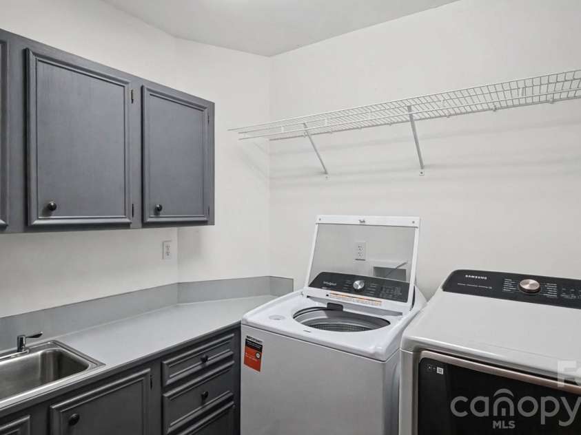 1517 Helms Short Cut Road, Monroe, NC 28112.  MLS# CAR4424290, YatesRealty ID 51519. Laundry room