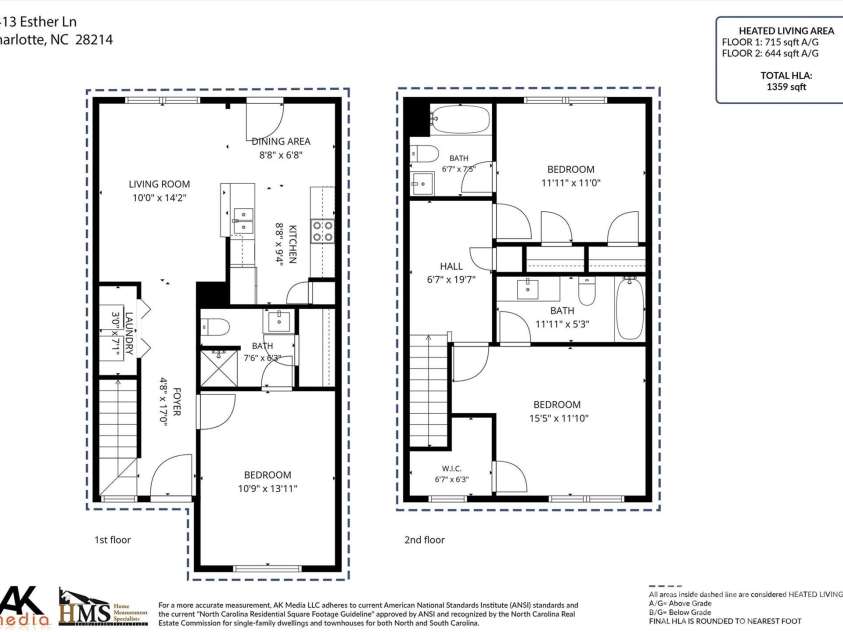 5413 Esther Lane, Charlotte, NC 28214.  MLS# CAR4426149, YatesRealty ID 51532. 