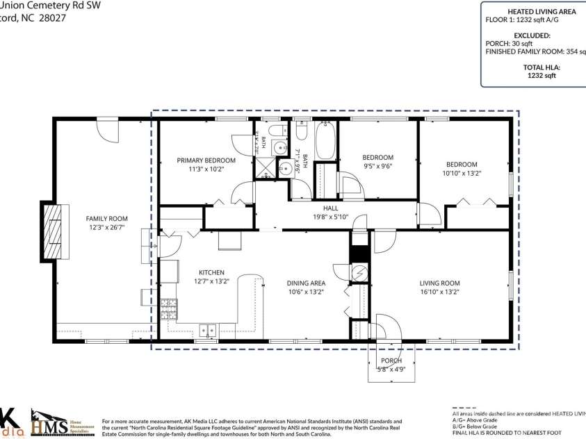 610 Union Cemetery Road, Concord, NC 28027.  MLS# CAR4425181, YatesRealty ID 51549. 