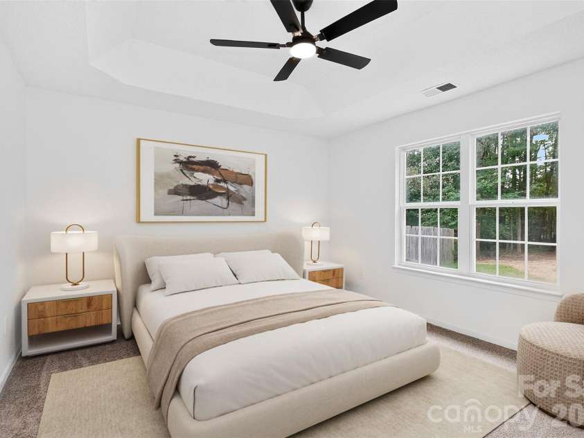 3024 Westwinds Court, Charlotte, NC 28214.  MLS# CAR4425164, YatesRealty ID 51550. Primary bedroom - virtually staged