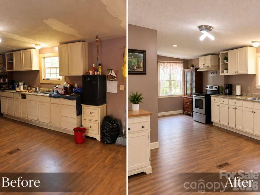 115 Anderson Acres Drive, Harmony, NC 28634.  MLS# CAR4425013, YatesRealty ID 51568. Digitally enhanced kitchen.