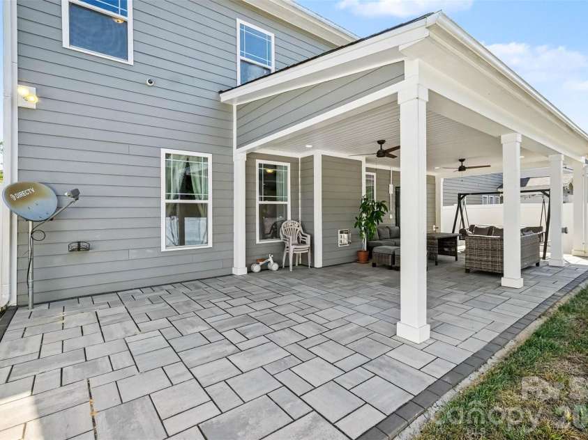 149 Longleaf Drive, Mooresville, NC 28117.  MLS# CAR4424546, YatesRealty ID 51571. Extended paver patio