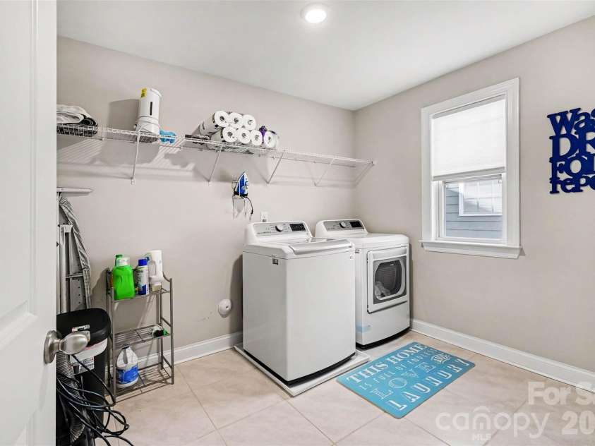 149 Longleaf Drive, Mooresville, NC 28117.  MLS# CAR4424546, YatesRealty ID 51571. Upstairs laundry room