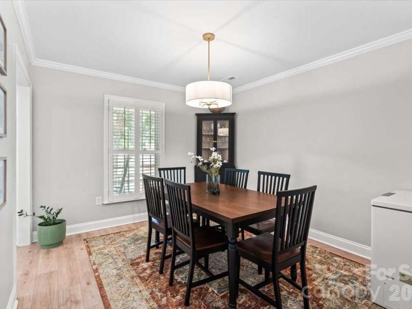 642 Furrow Drive, Charlotte, NC 28270.  MLS# CAR4424607, YatesRealty ID 51591. Dining Room