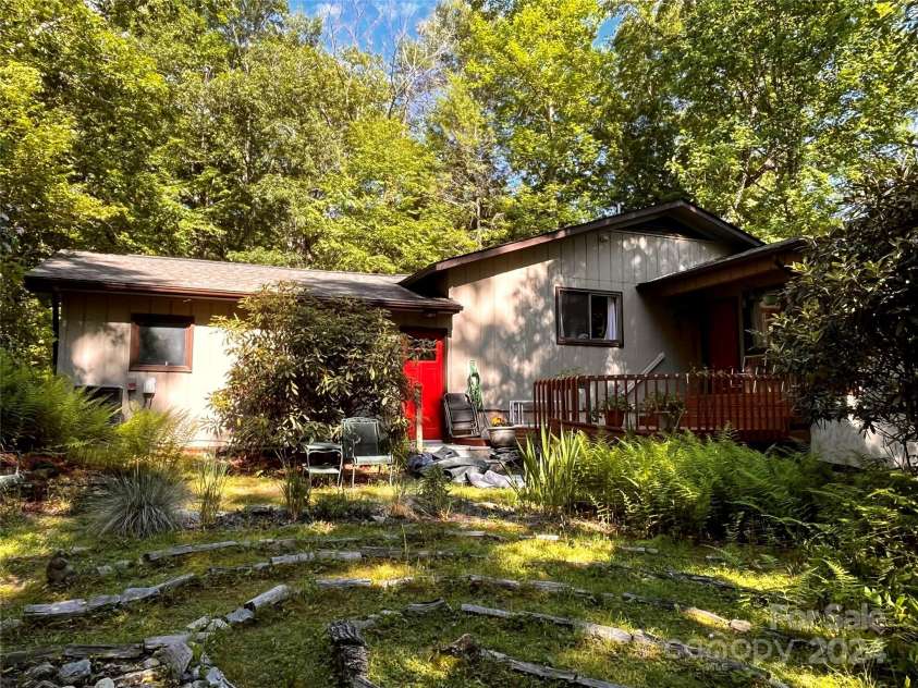 585 Nottingham Road, Brevard, NC 28712.  MLS# CAR4207707, YatesRealty ID 516. Back of house