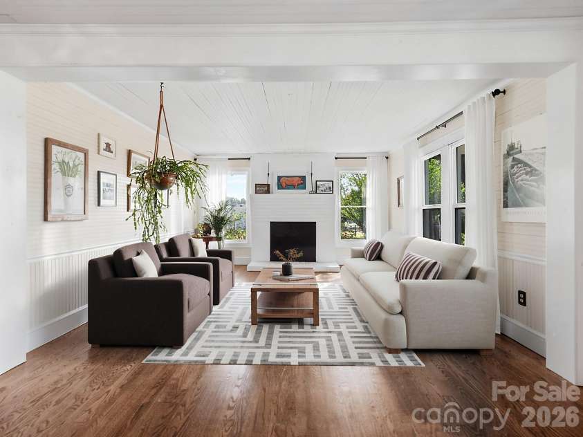 157 J A Hampton Road, Rutherfordton, NC 28139.  MLS# CAR4421585, YatesRealty ID 51608. Living Room. VIRTUALLY STAGED