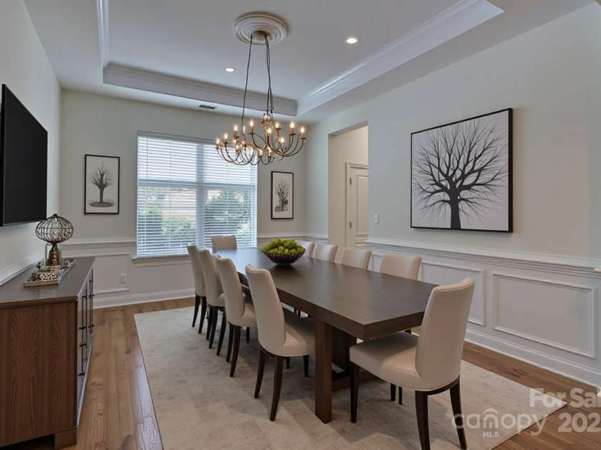 10029 Daufuskie Drive, Charlotte, NC 28278.  MLS# CAR4204538, YatesRealty ID 5161. Virtually staged dining room